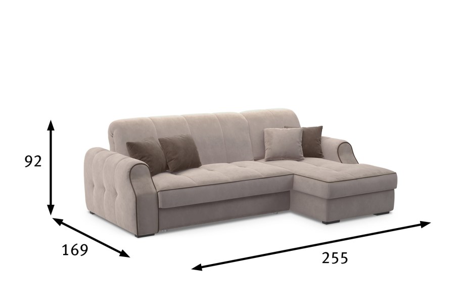 Угловой диван-кровать DREAMART Тулуза