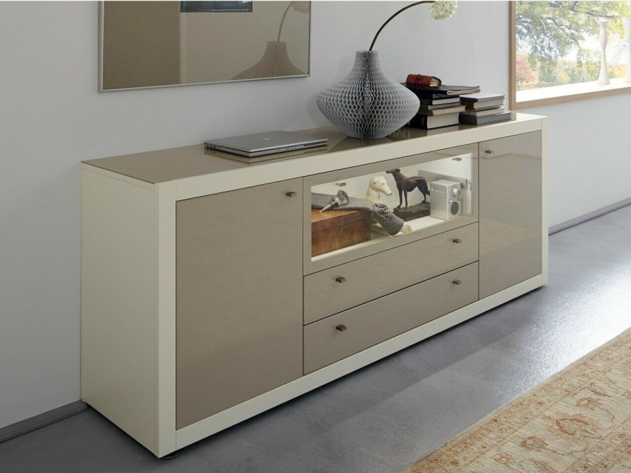 Комод со стеклом Gabriella-001 Sideboard