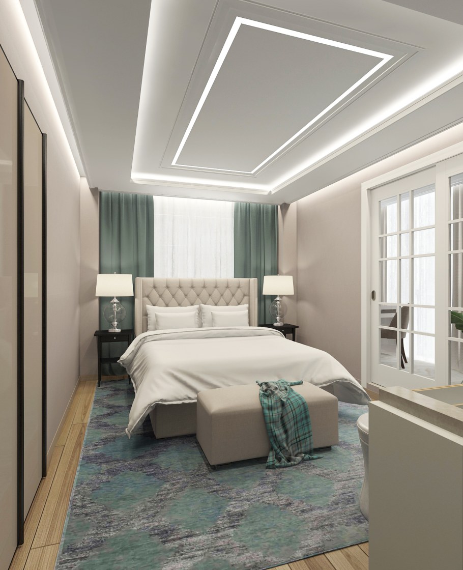 Светлая спальня в современном стиле