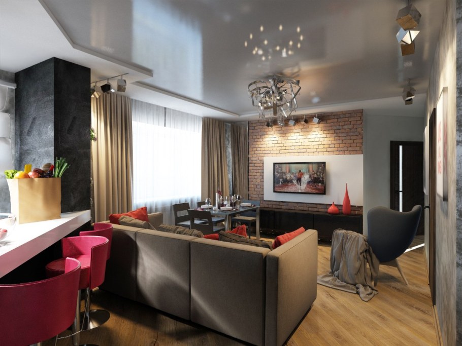 Лофт квартиры 80 кв.м