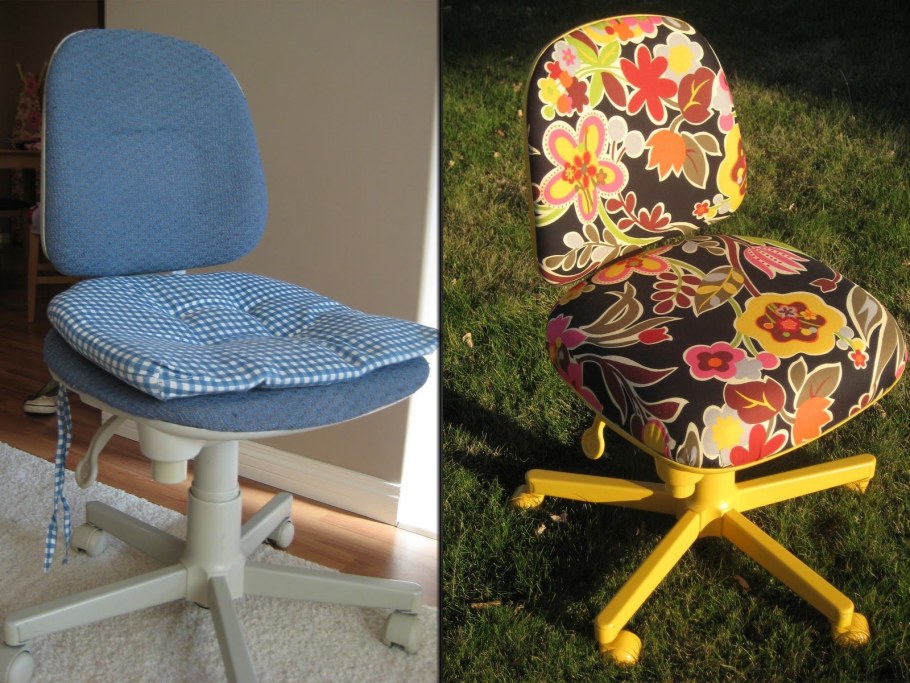 Переделка сиденья офисного стула