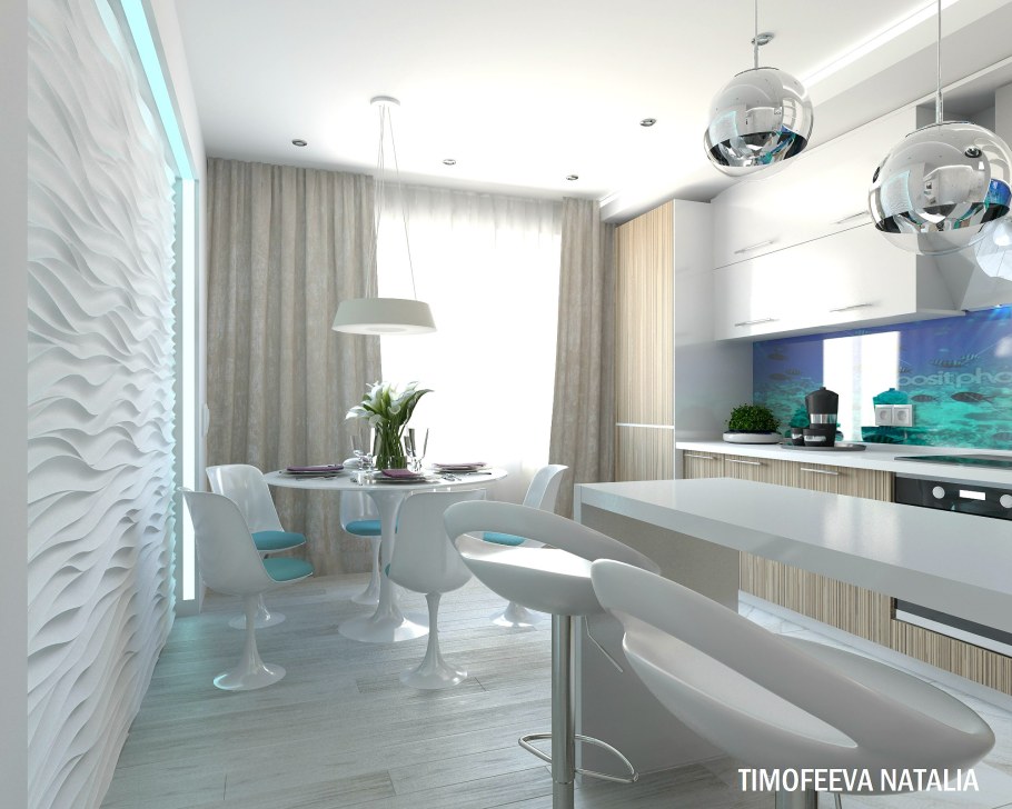 Дизайн проект трехкомнатной квартиры