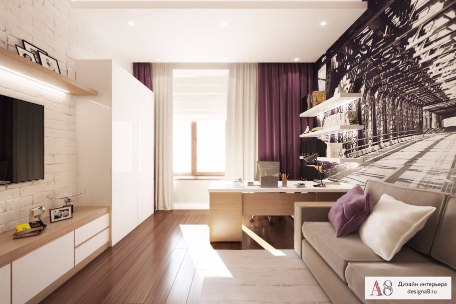 Интерьер квартиры трехкомнатной