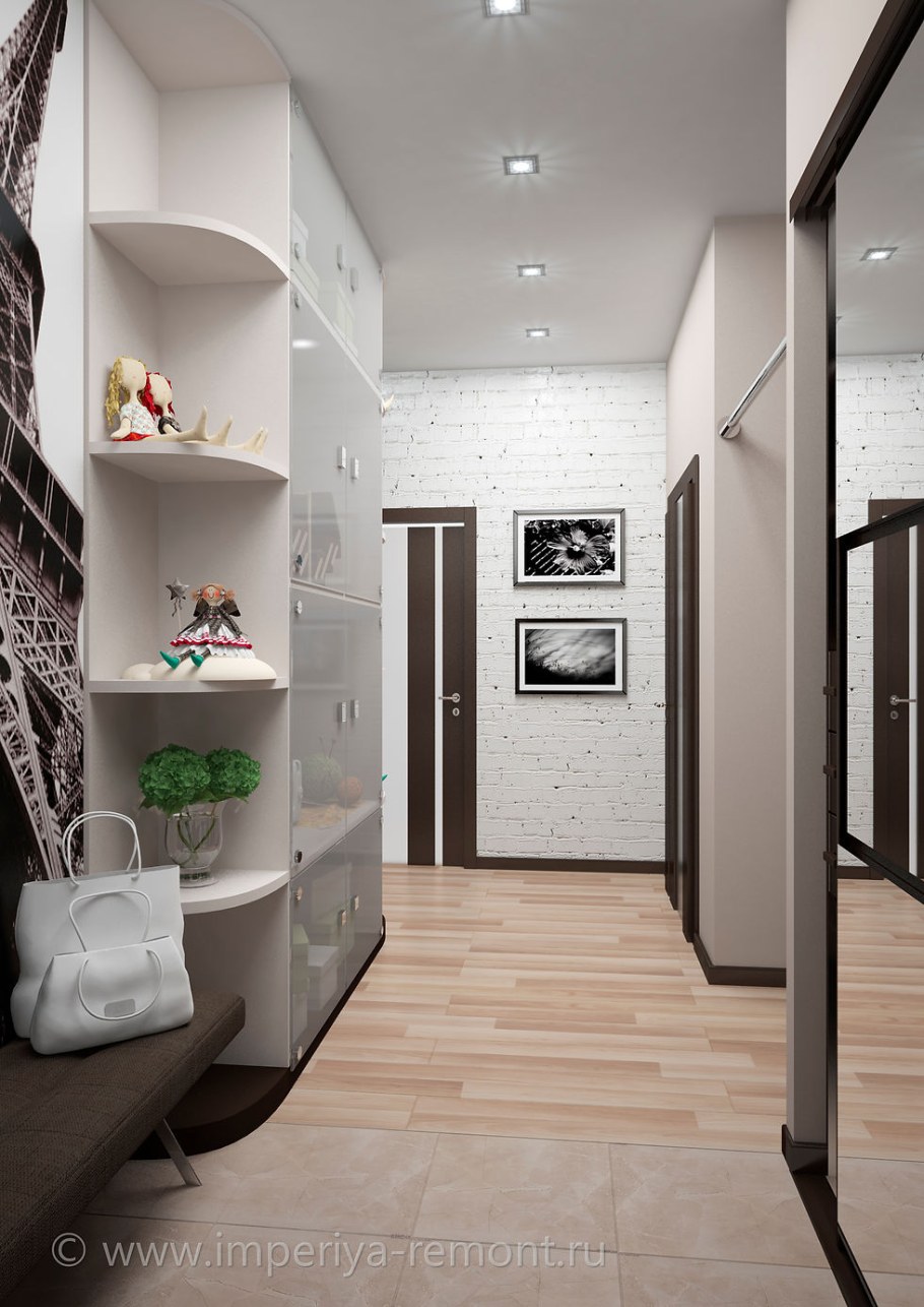 Дизайн трехкомнатной квартиры 90 кв.м