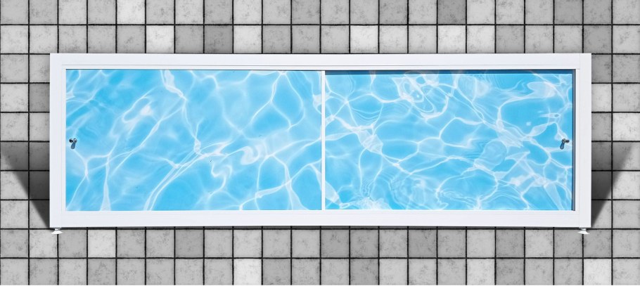 Алюминиевый экран для санузла