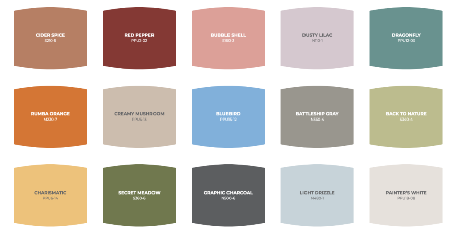 Палитра цветов для дизайнера интерьера