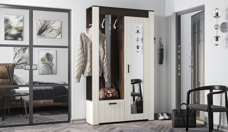 Прихожая "Франк" (1202*2000*330), венге/лоредо