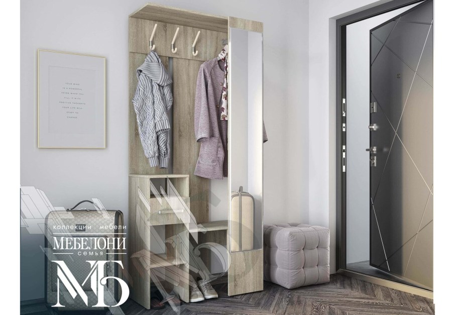 Прихожая лига дуб сонома