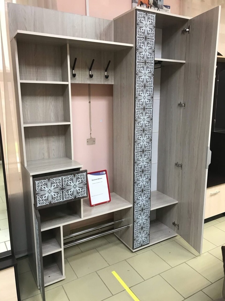 Прихожая Шанель ясень светлый ясень темный