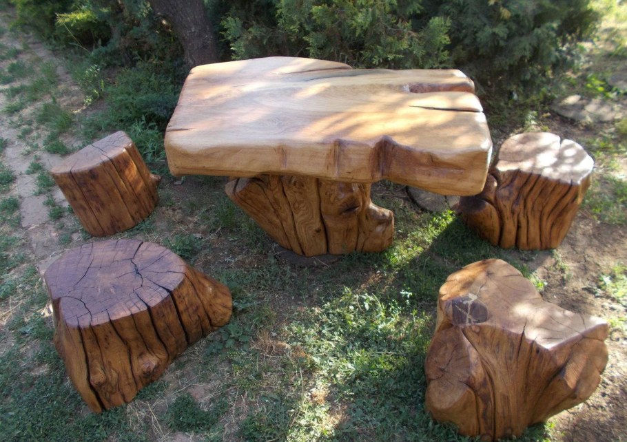 Мебель из пеньков