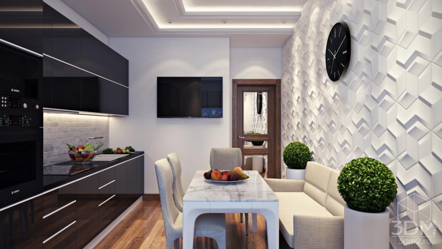 Стены на кухне