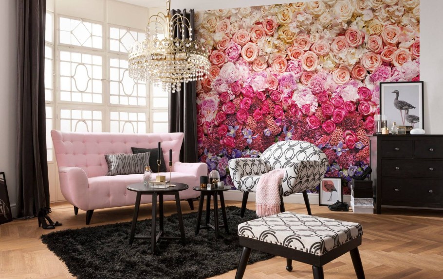 Интерьер с цветами