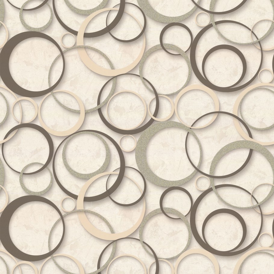 Обои флизелиновые OVK Design кольца светло-серые 1.06 м 10514-01