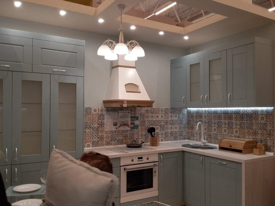 Кухня Леруа Томари голубой