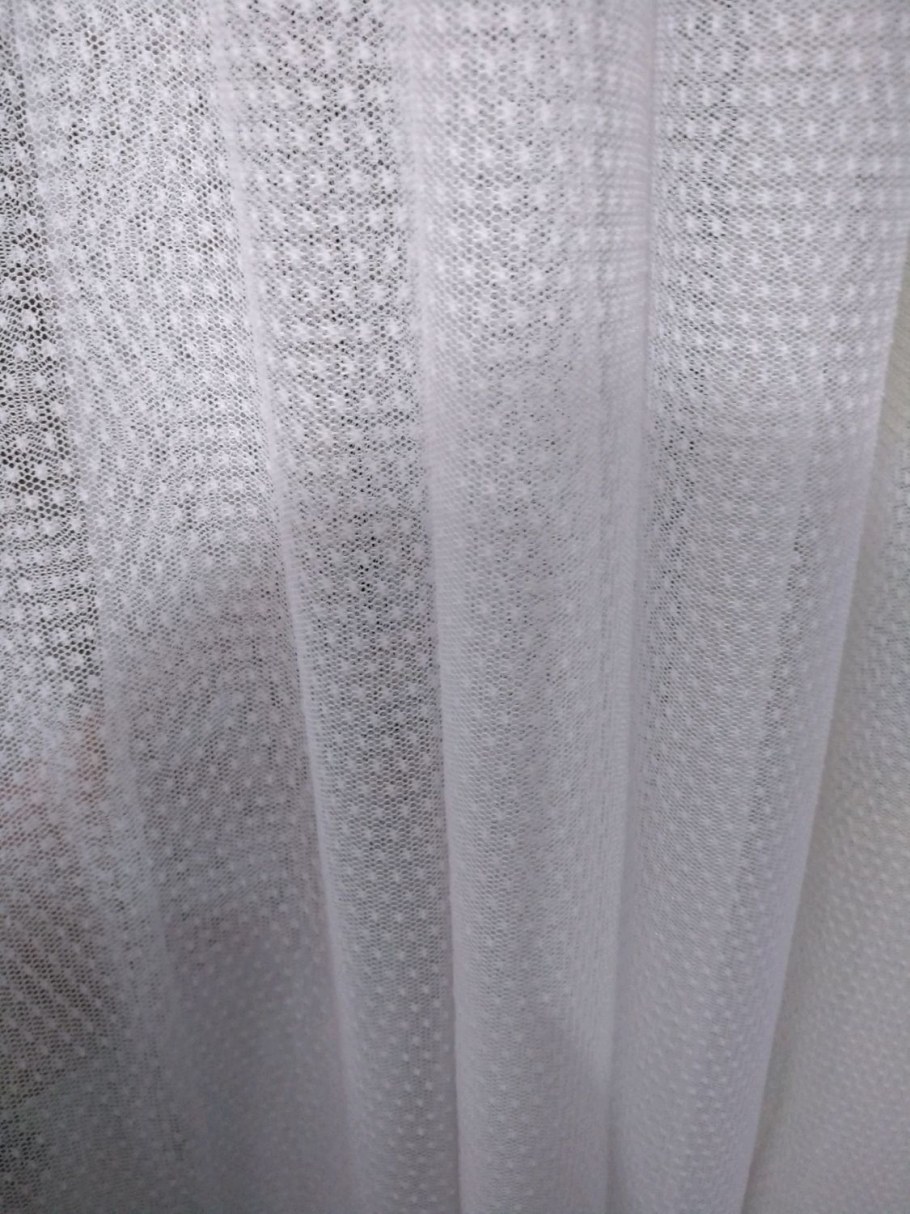 Сетка фатин металл ш.150 белый (SNT-9248)