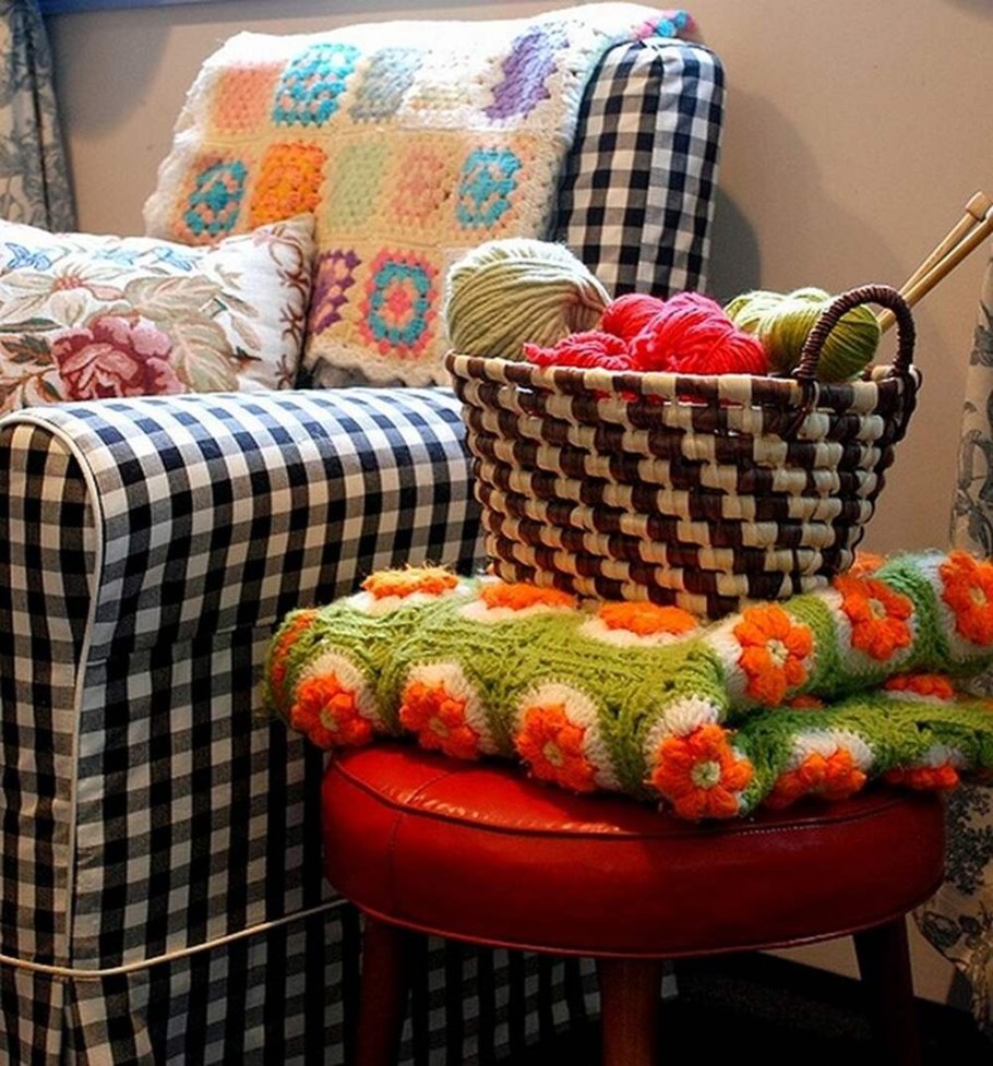 Вязаные предметы интерьера