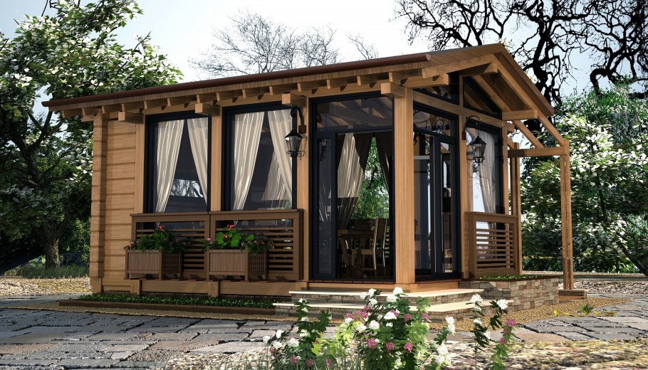 Беседка Шале Сокольский док