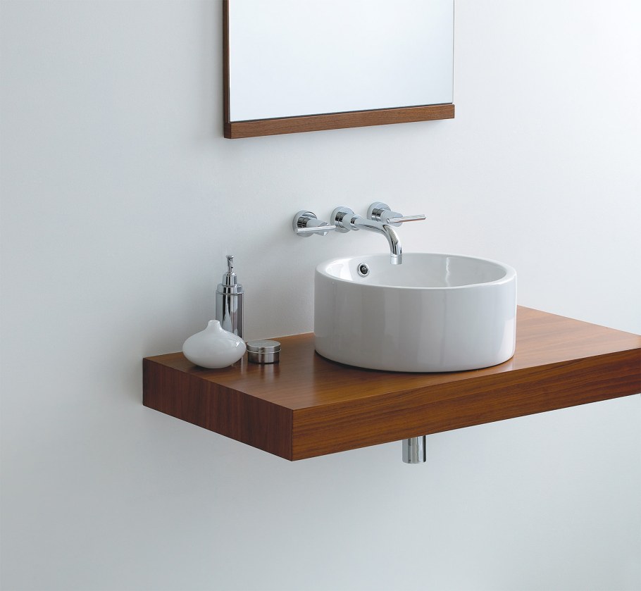 Столешница с накладной раковиной