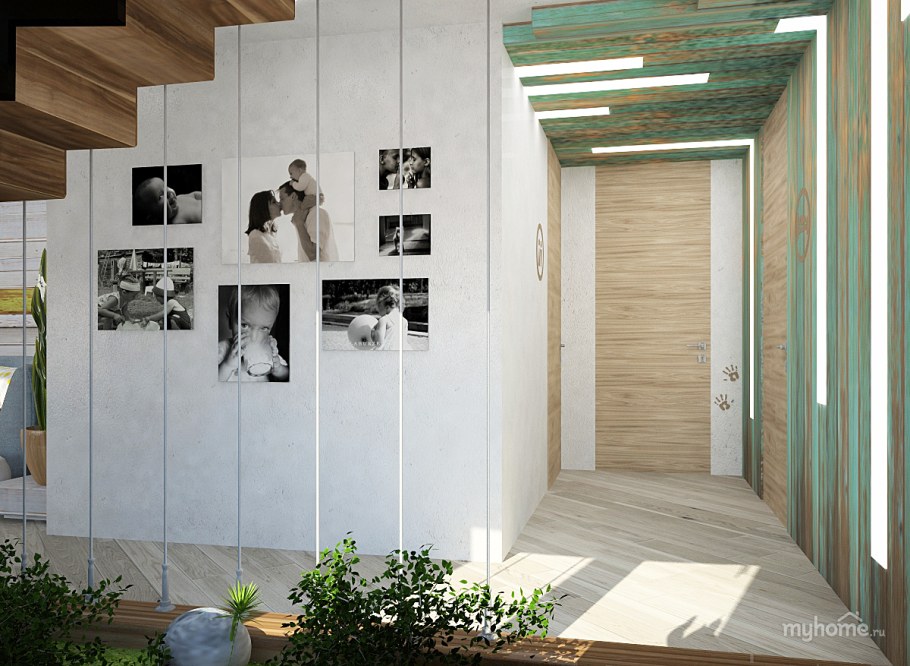 Прихожая экостиль