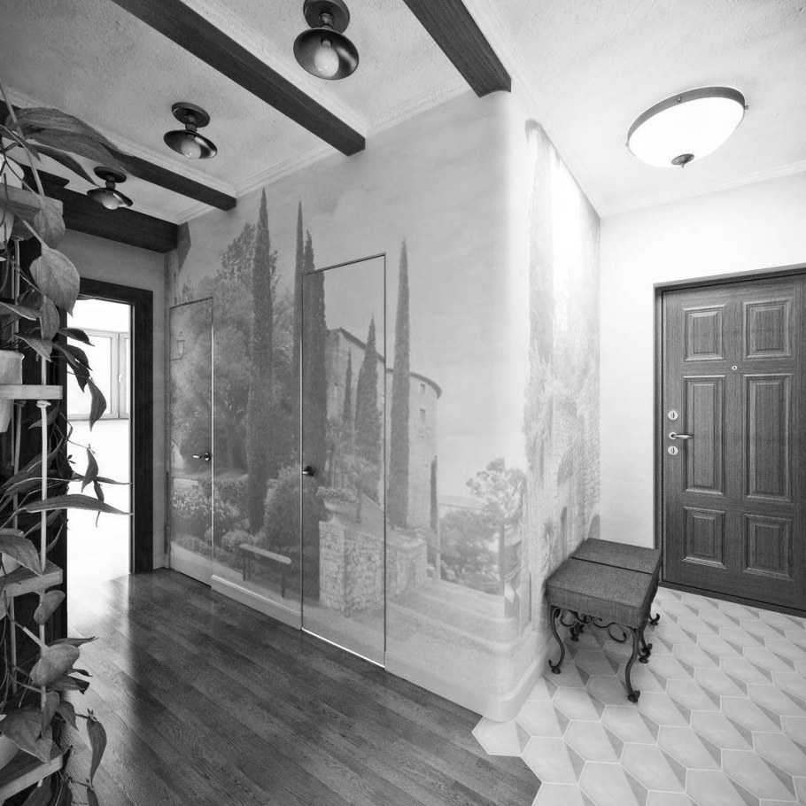 Фотообои в интерьере прихожей