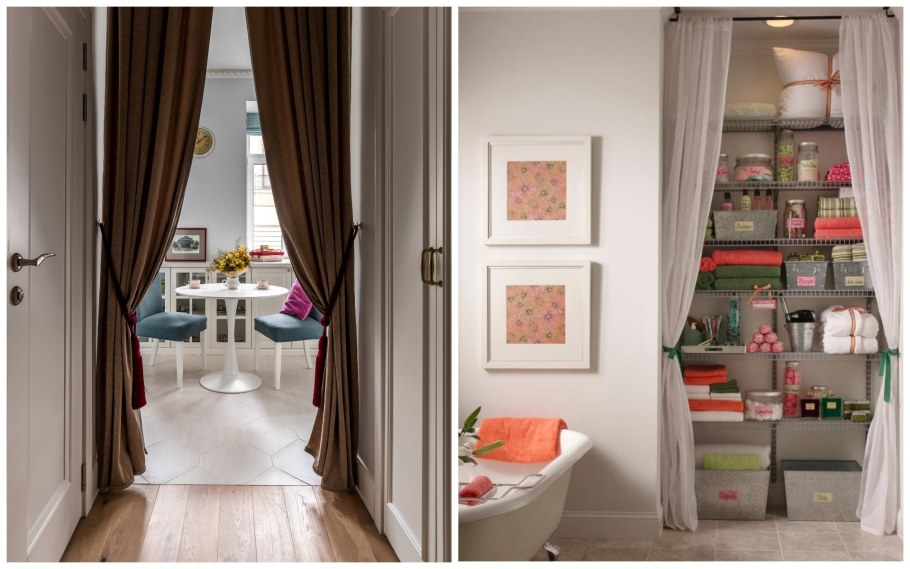 Шторка вместо двери межкомнатная