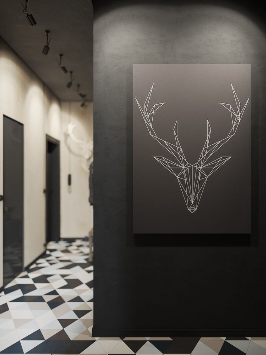 Картины в интерьере прихожей в современном