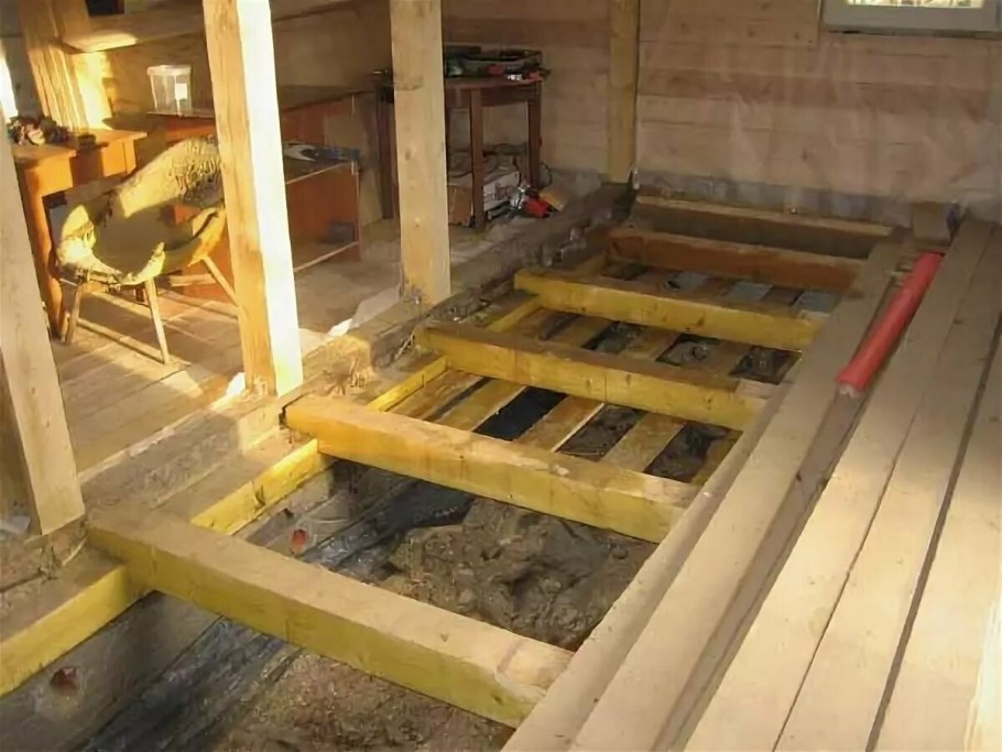 Монтаж пола в частном доме