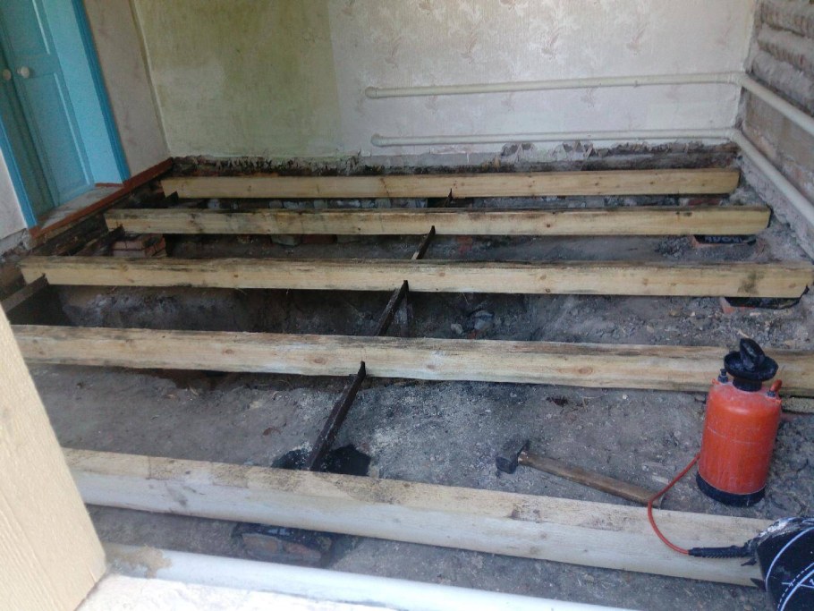 Пол на лагах в частном доме