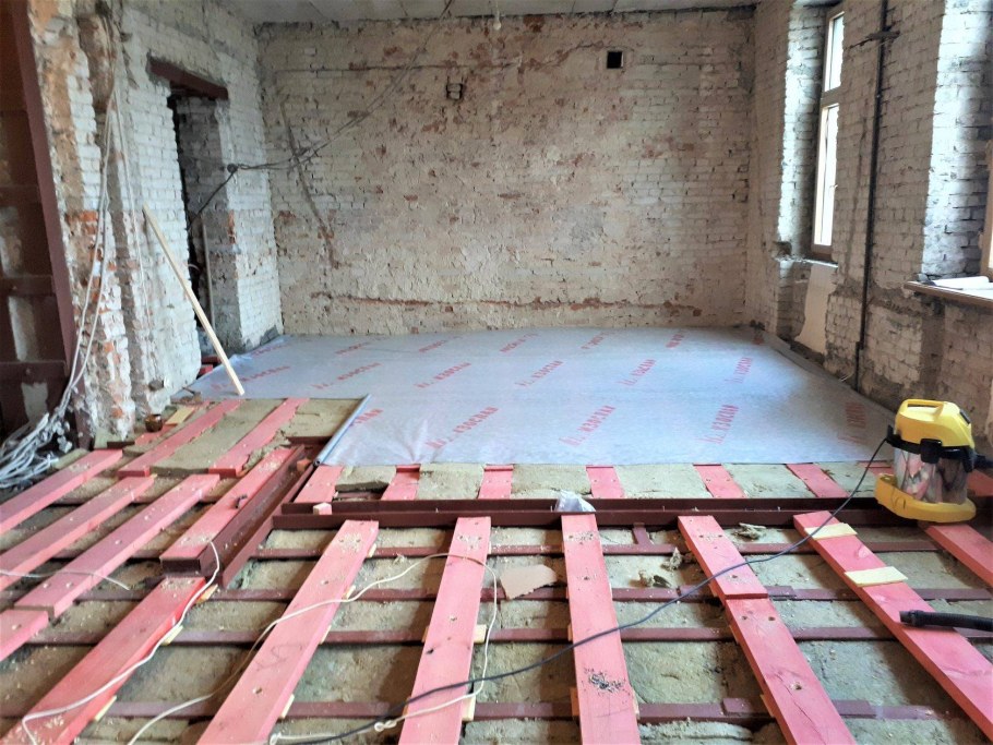 Перекрытие полов в квартире