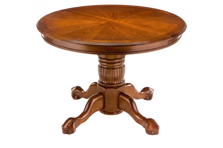 Стол круглый раскладной Rochester STC 4260 STC тёмный орех н