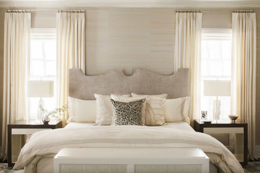 Спальня цвета слоновой кости