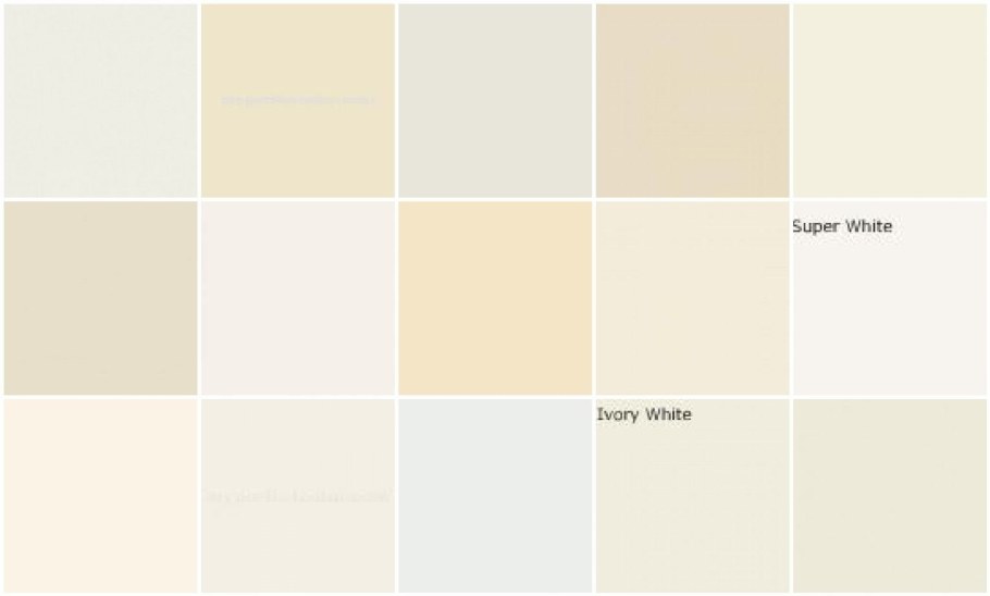 Оттенки белого молочный айвори слоновая кость