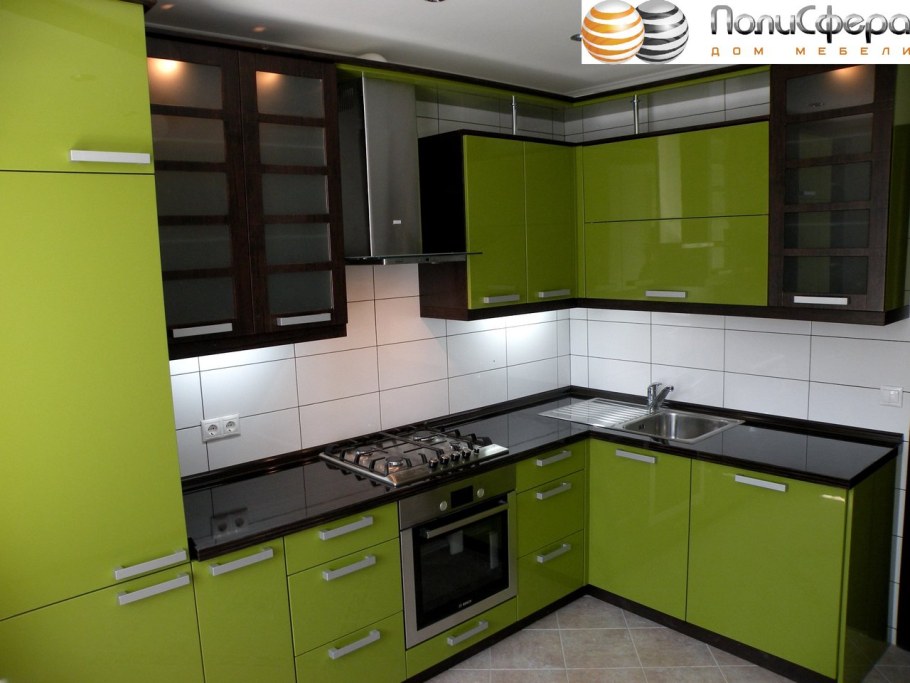 Леруа Мерлен кухня зеленая васаби