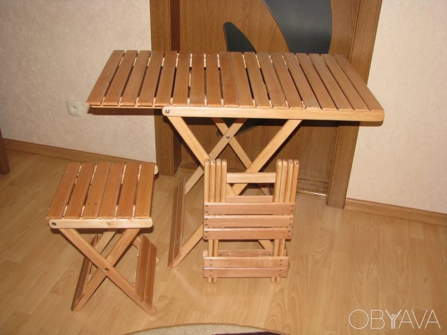 Столик раскладной из реек