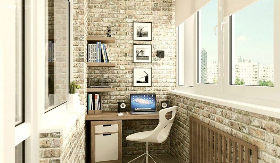 Рабочее место на лоджии