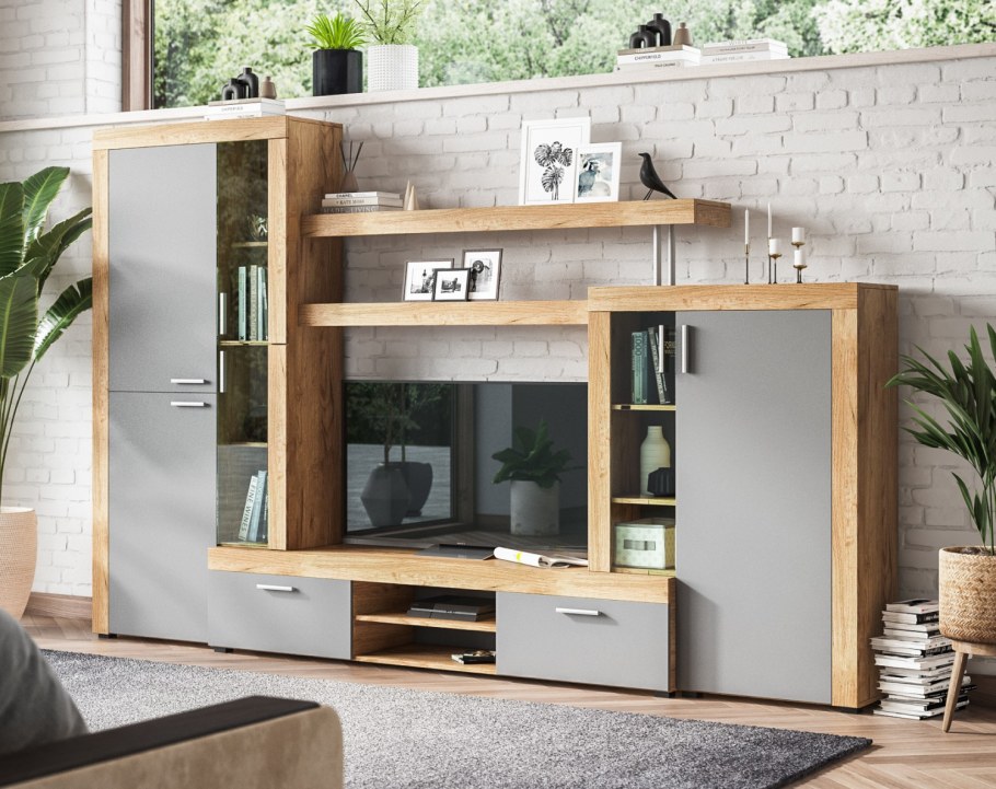 Стенка Монтана сонома, белый