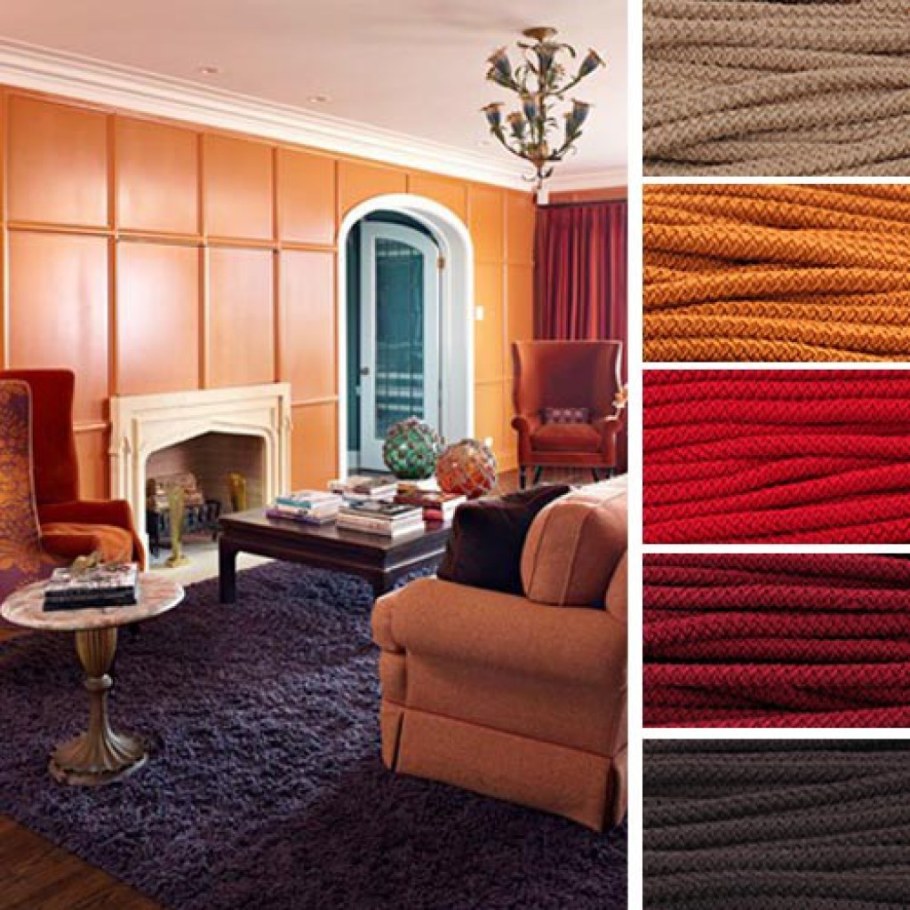Сочетание цветов терракотовый в интерьере