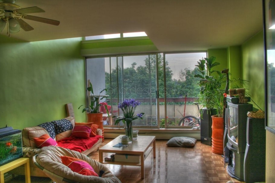 Растения в интерьере спальни