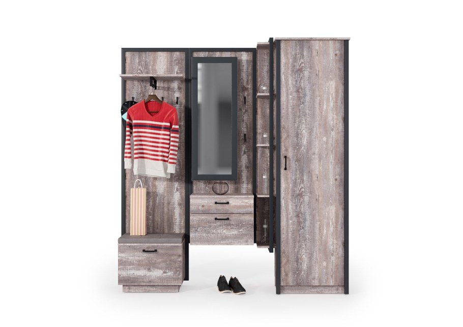 Прихожая лофт бетон Пайн