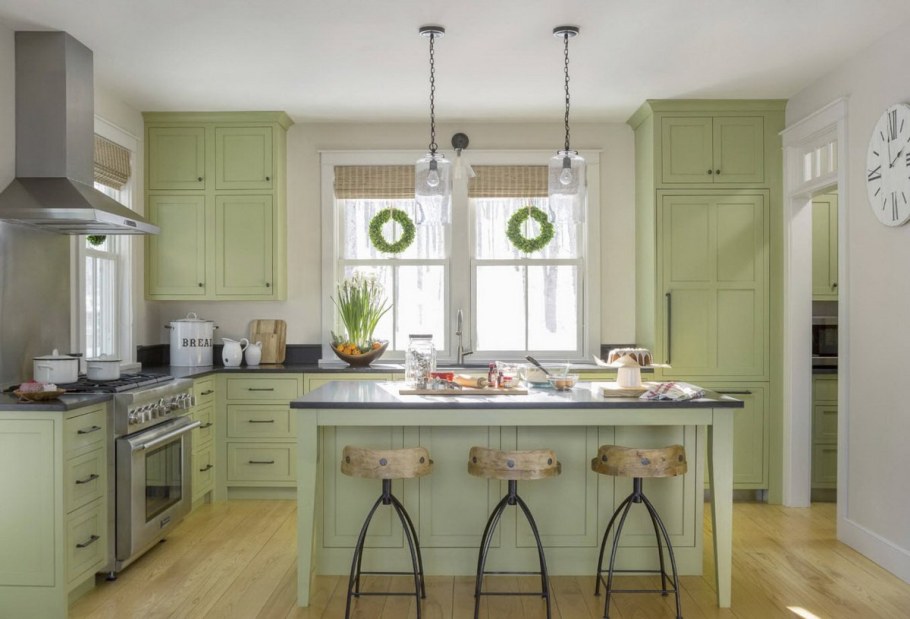 Оливковая кухня икеа