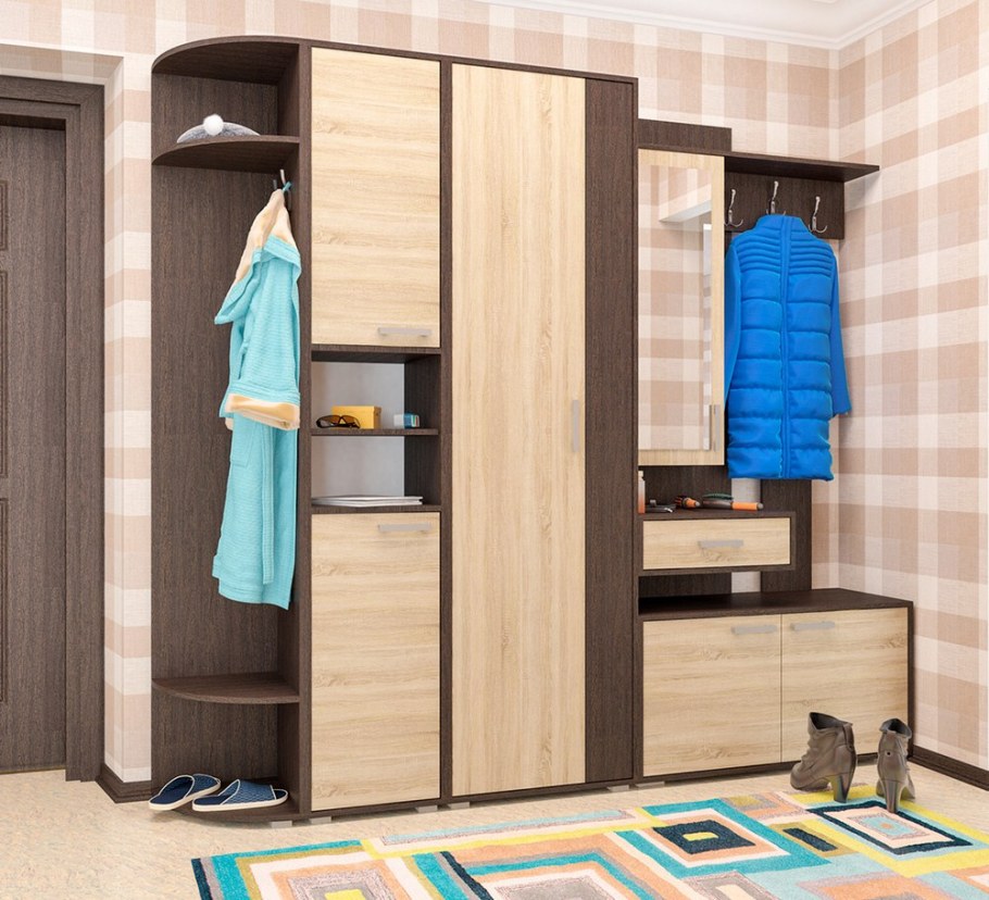 Пирамида прихожая дуб сонома венге