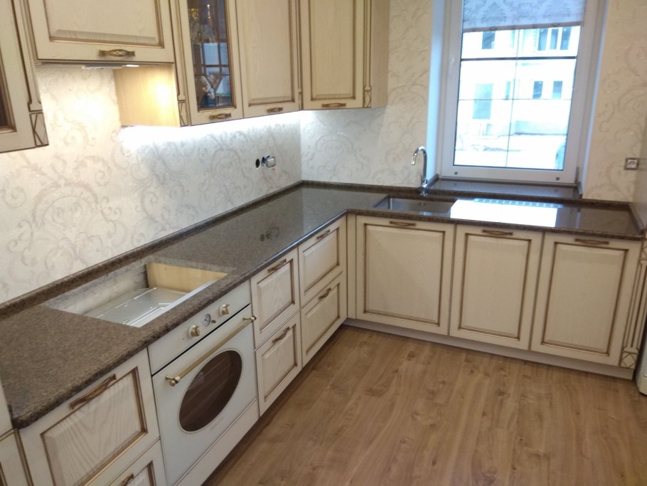 Кухни Мария столешница Браун