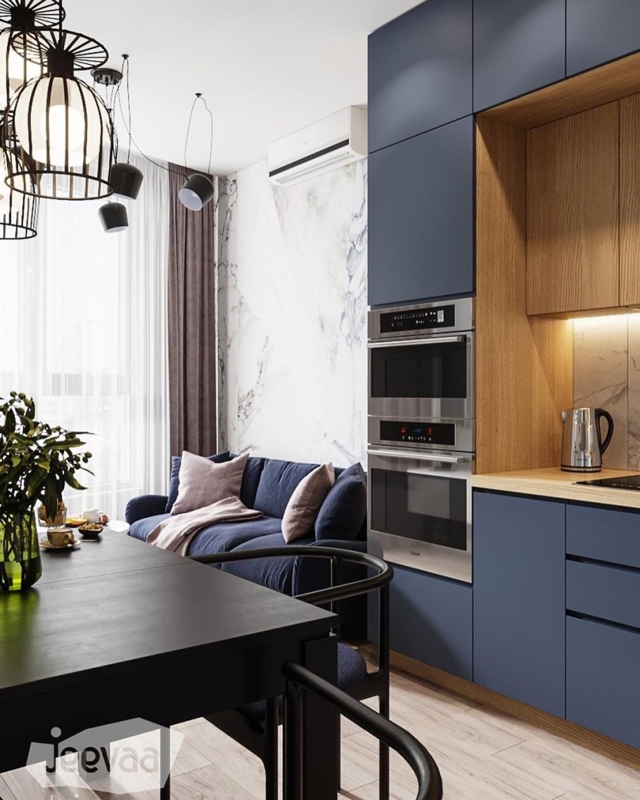 Икеа кухня гостиная 14 кв