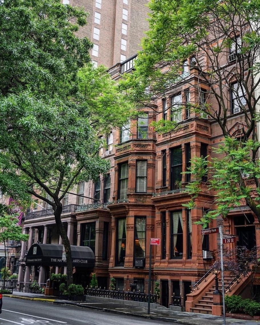 Архитектура Нью-Йорка Манхеттен