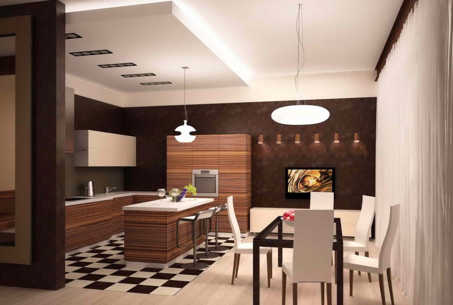 Кухня гостиная