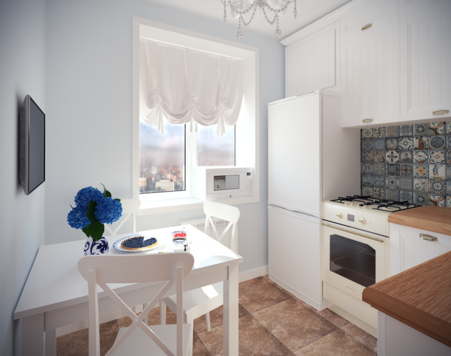 Кухня в хрущёвке 5.6 кв.м