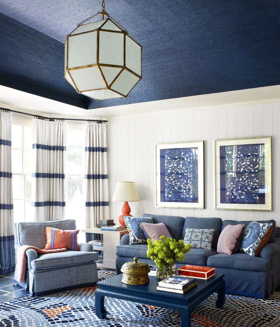 Сочетание синего в интерьере