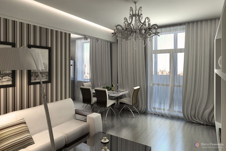 Шторы в квартиру студию