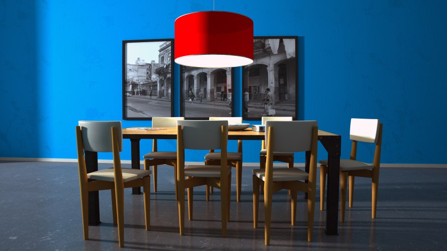 Стул в пустой комнате