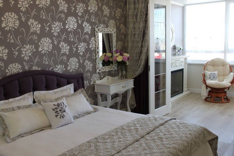Расцветки обоев для спальни